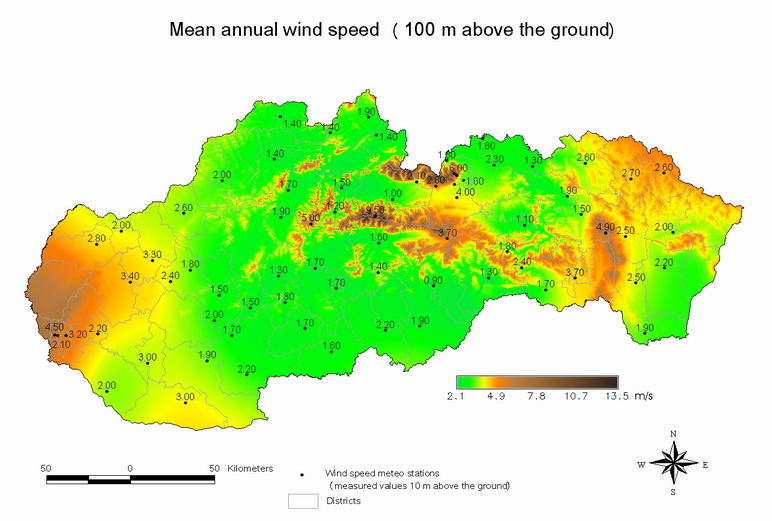 wind speed 100m